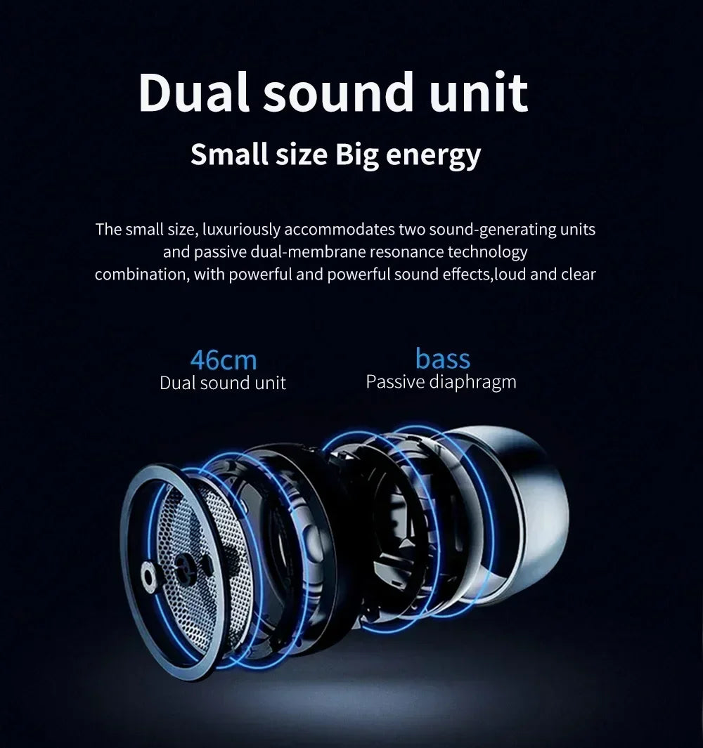 TG116c Bluetooth Speaker TWS Wireless Waterproof Subwoofer