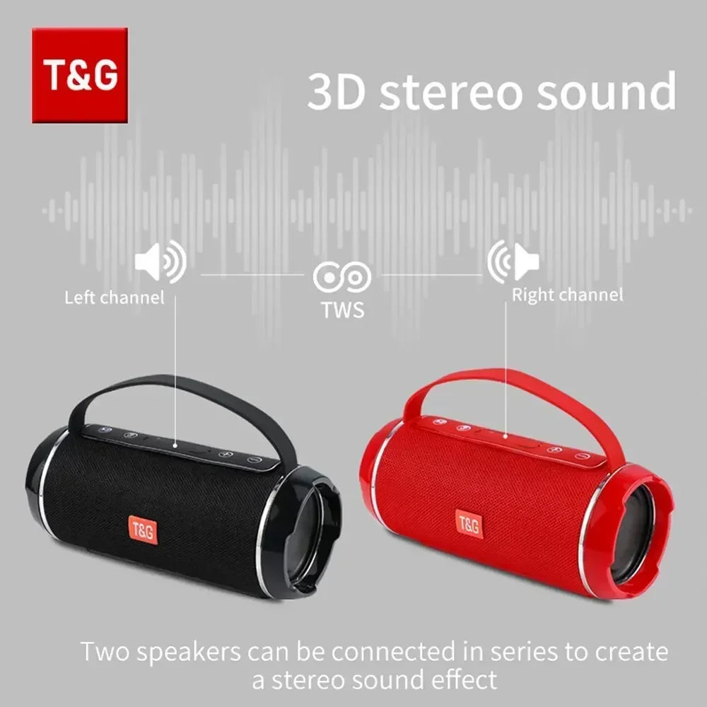 TG116c Bluetooth Speaker TWS Wireless Waterproof Subwoofer